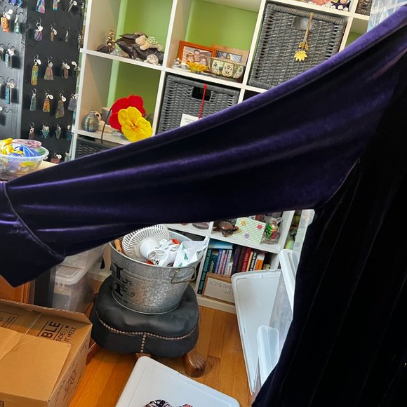 Deep Purple Button Down Long Sleeve Top 26/28 - Picture 6 of 6